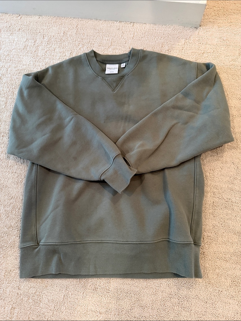 Aritzia olive green crewneck